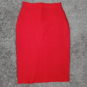 Red Pencil Skirt